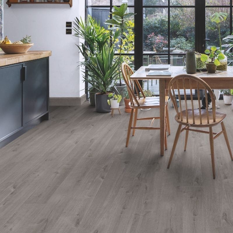 Eiche Baumwolle gemütlich grau Quick Step Bloom Klick Vinyl