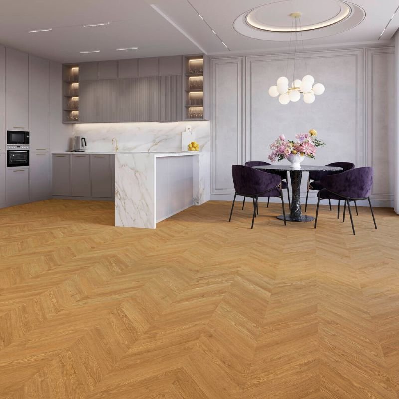 JOKA Design 555 Evolut chevron 5804 Palm oak